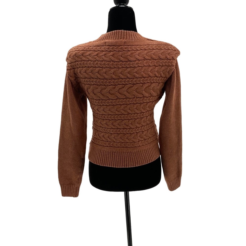 Blank NYC crew neck Sweater orange Small - Picture 3 of 5
